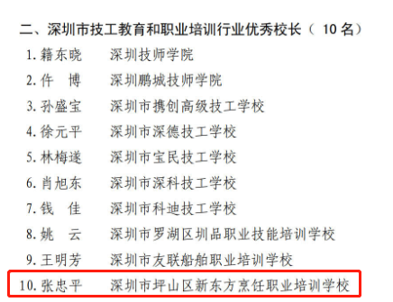 喜报！我校荣获深圳市职工教育和职业培训协会多项表彰